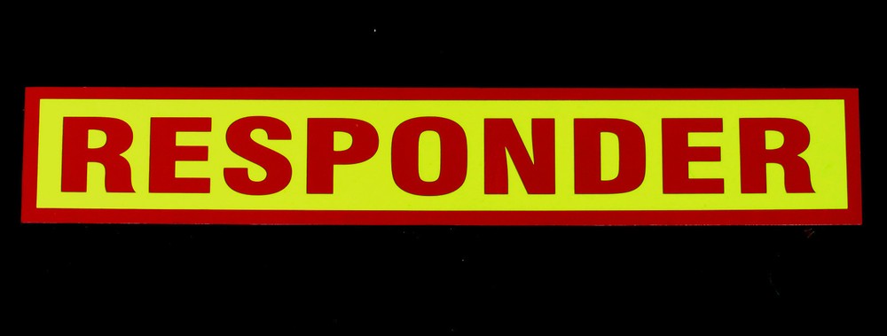 Responder Reflective Magnetic Sign