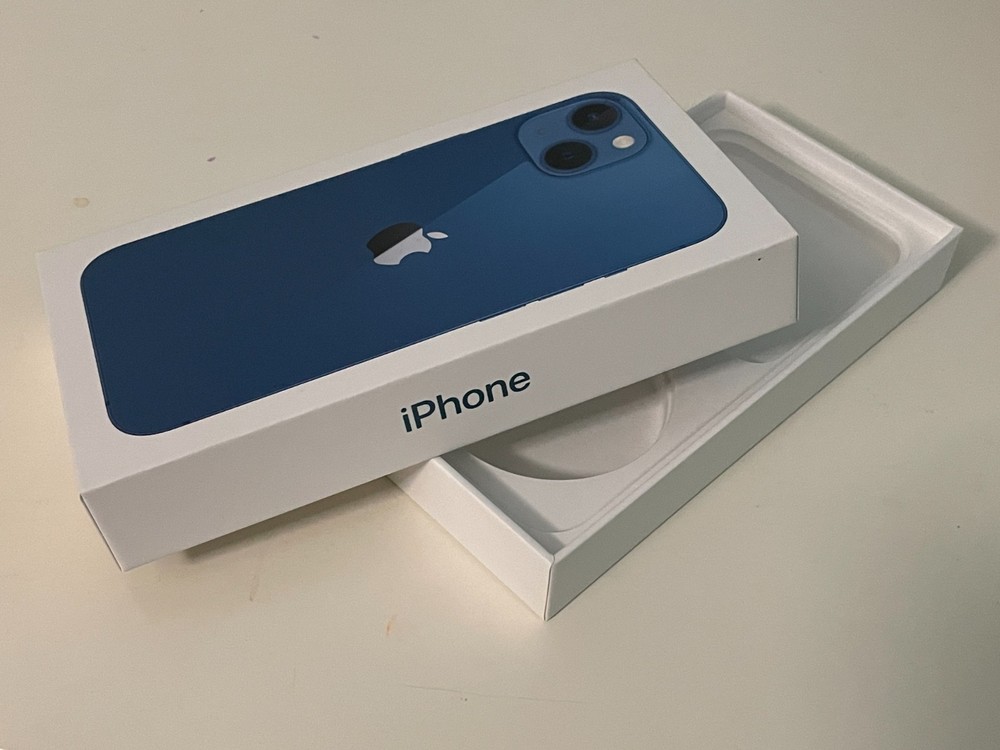 *Empty Box ONLY* Apple iPhone 13 Blue 128 GB