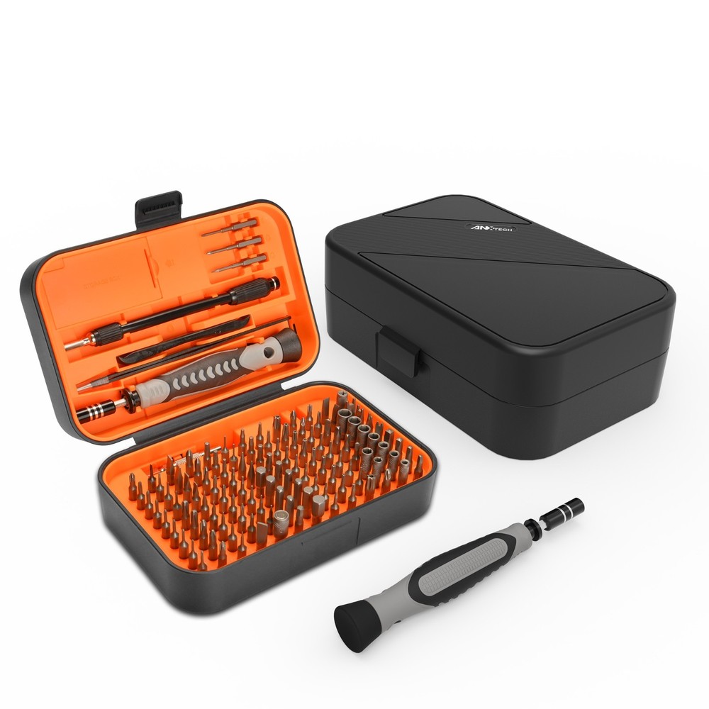 130 IN 1 Electronics Repair Kit Precision Screwdriver Set S2 Bits Tools Case