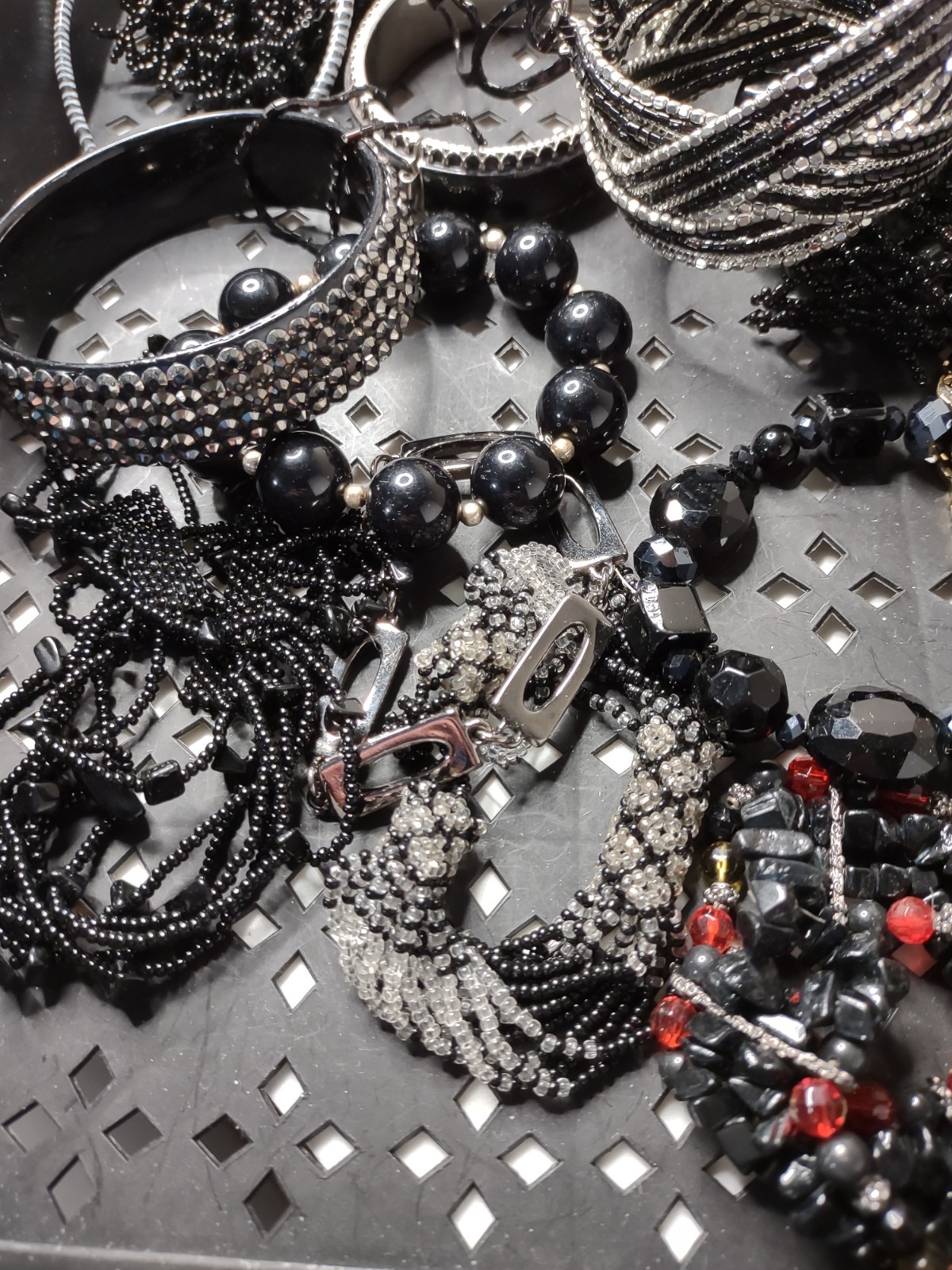 Lot Of Black / Dark Bracelets Black Bracelet Lot MLLAN