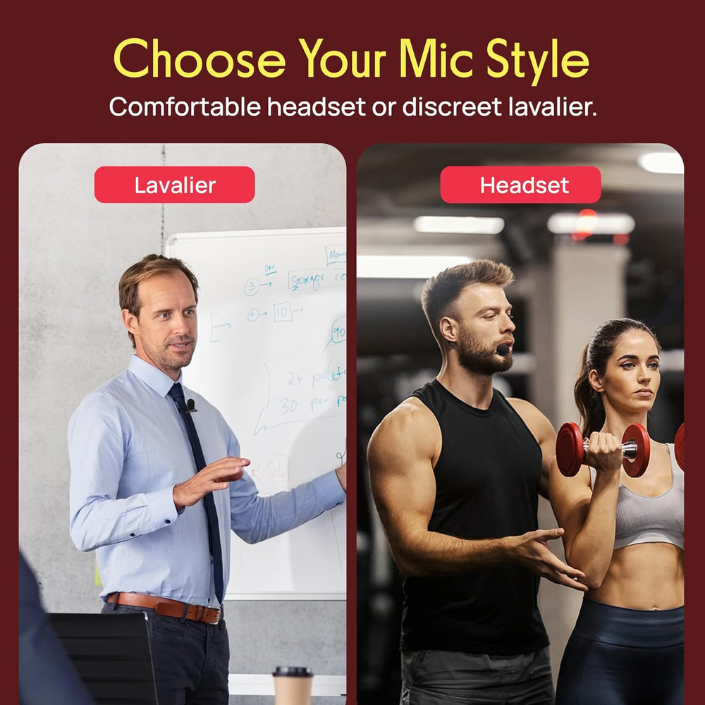 Dual Channel Wireless Microphone System - VHF Fixed Dual Frequency Wireless Mic