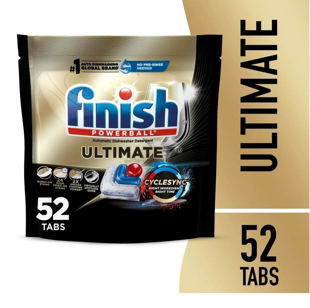 Finish Fresh Ultimate Dishwasher Detergent Tablets - 52ct