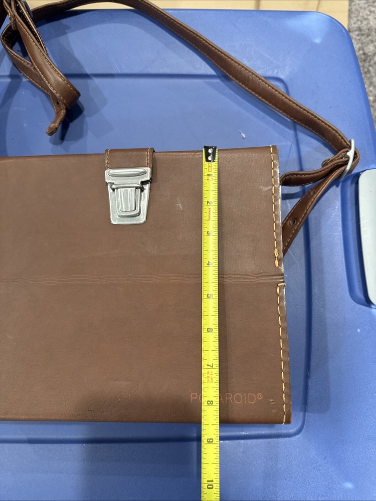 Vintage Polaroid Camera & Accessory Leather Carry Case