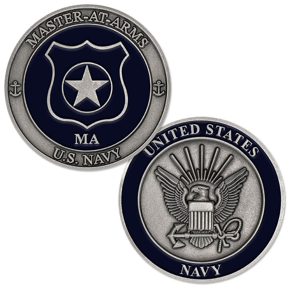 NEW U.S. Navy Master At Arms (MA) Challenge Coin.