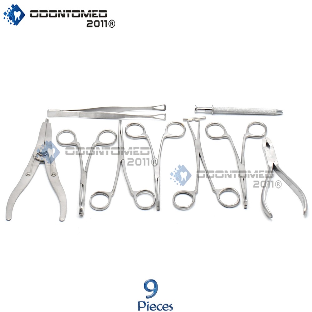 ODM 9 Body Piercing Instruments kit Tools Penington Forceps,DS-740