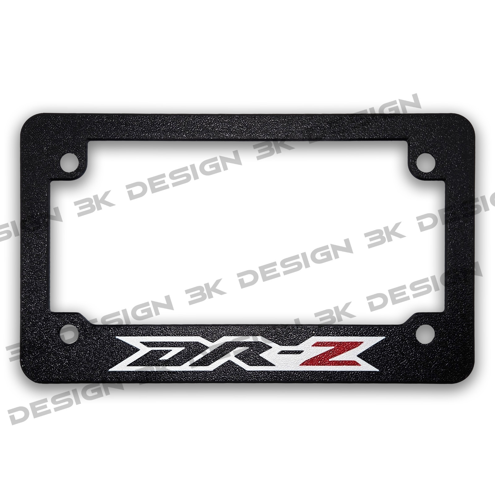 For Suzuki DR-Z DRZ Textured Motorcycle License Plate Frame (ALL MODELS YEARS)