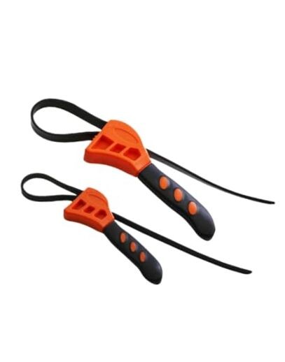 2 Pack Adjustable Rubber Strap Wrench, 6" and 8" Strap Wrench Plumbing,