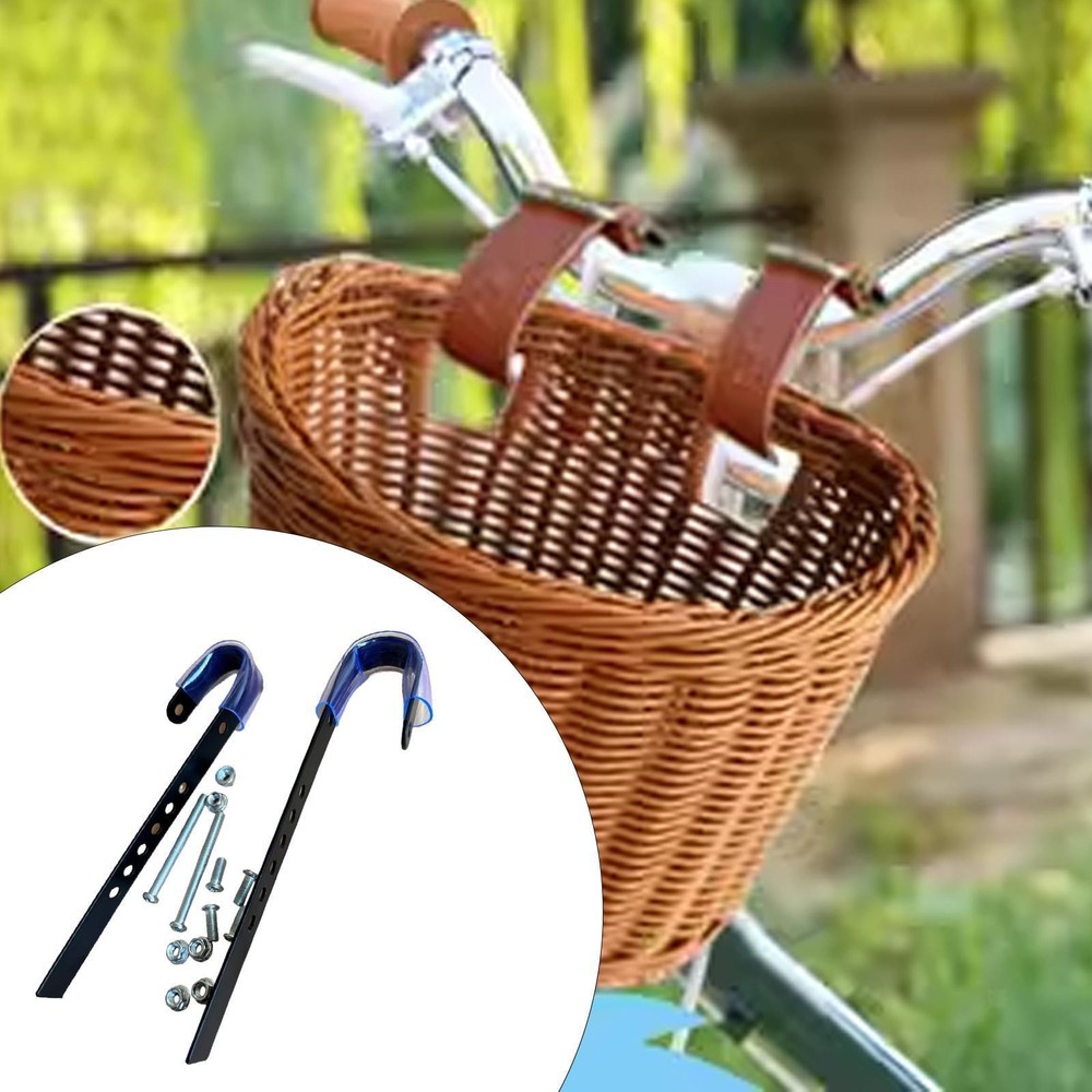 Folding Bike Basket Hooks Adjustable Metal