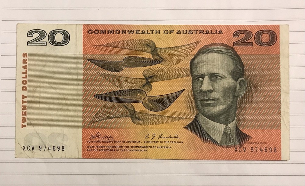 Australia 20 Dollars 1966-72 P-41c VF