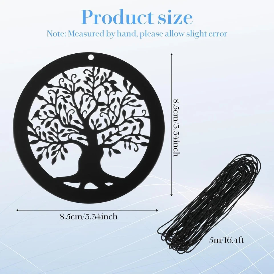 Replacement Wind Catcher with 16.4FT Nylon Cord, Wind Chime Sail Replacement Bla