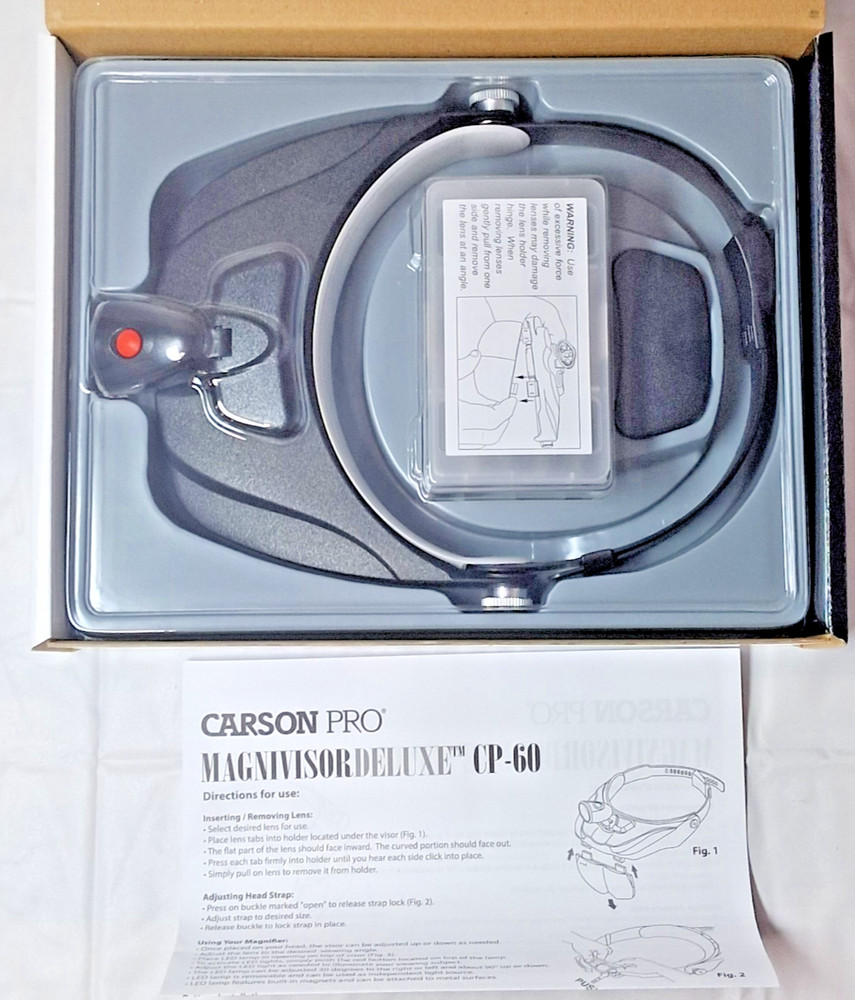 CARSON OPTICAL Acrylic Eyeglass Frame Magnifier 3x Rectangular CP-60