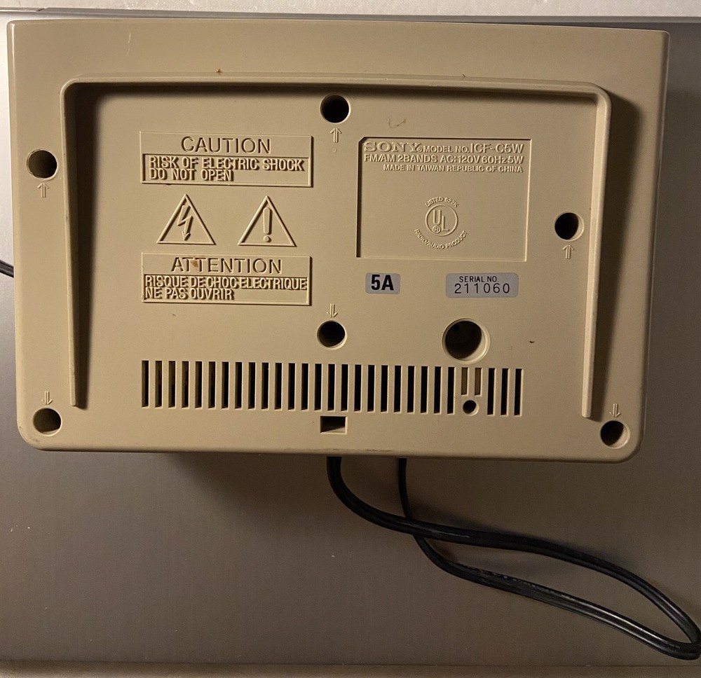 Sony AM/FM Digital clock Radio