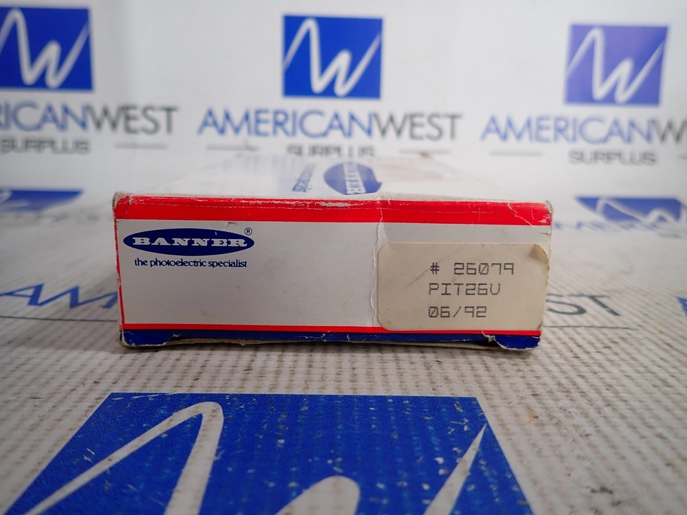 PIT26U Banner Fiber Optic Sensor Head New In Box