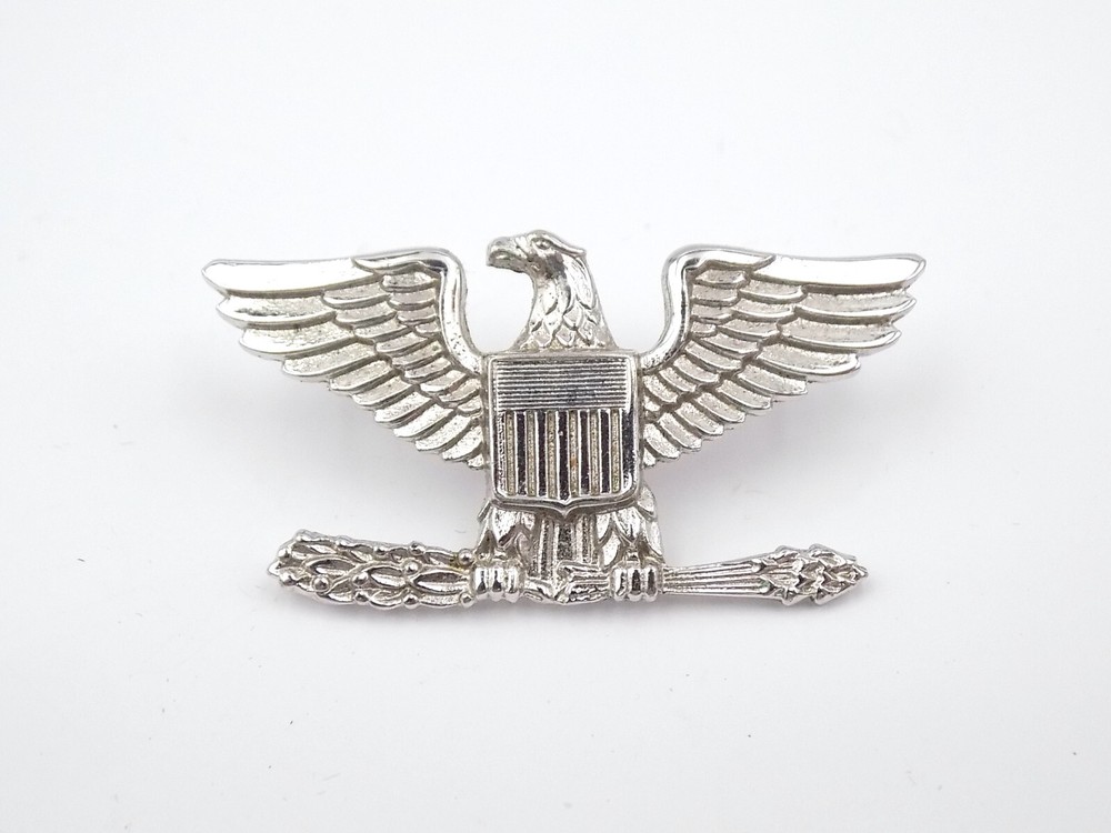 Original USMC Colonel Eagle Collar Insignia NS Meyer