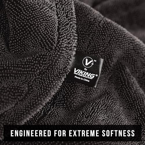 V+ Premium Microfiber Towel for Car Drying, Twisted Loop, Soft and Super