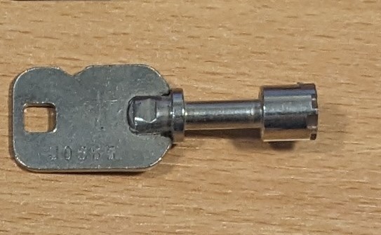GREENWALD MONEY BOX REPLACEMENT KEY (SAME AS GW 8-166-1) CODED J0565