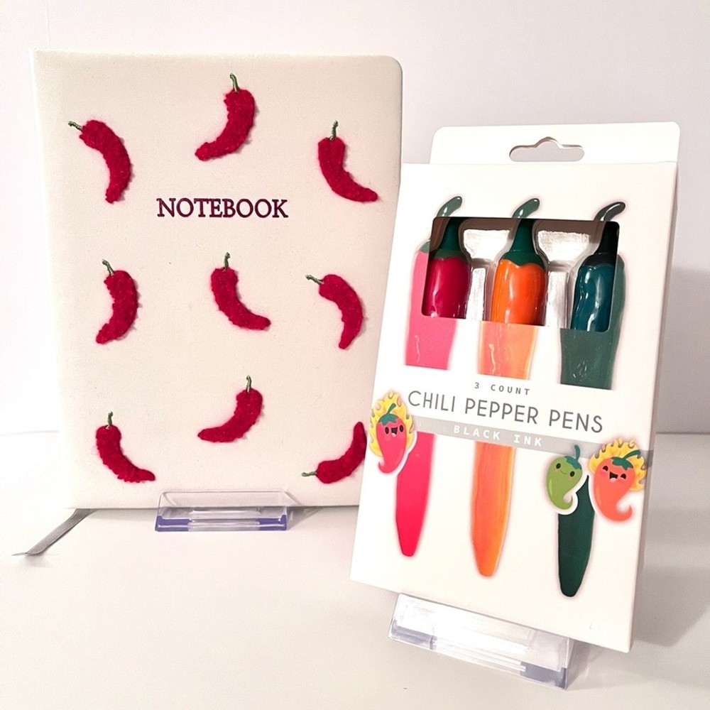 Chili Pepper Notebook and Pen Set