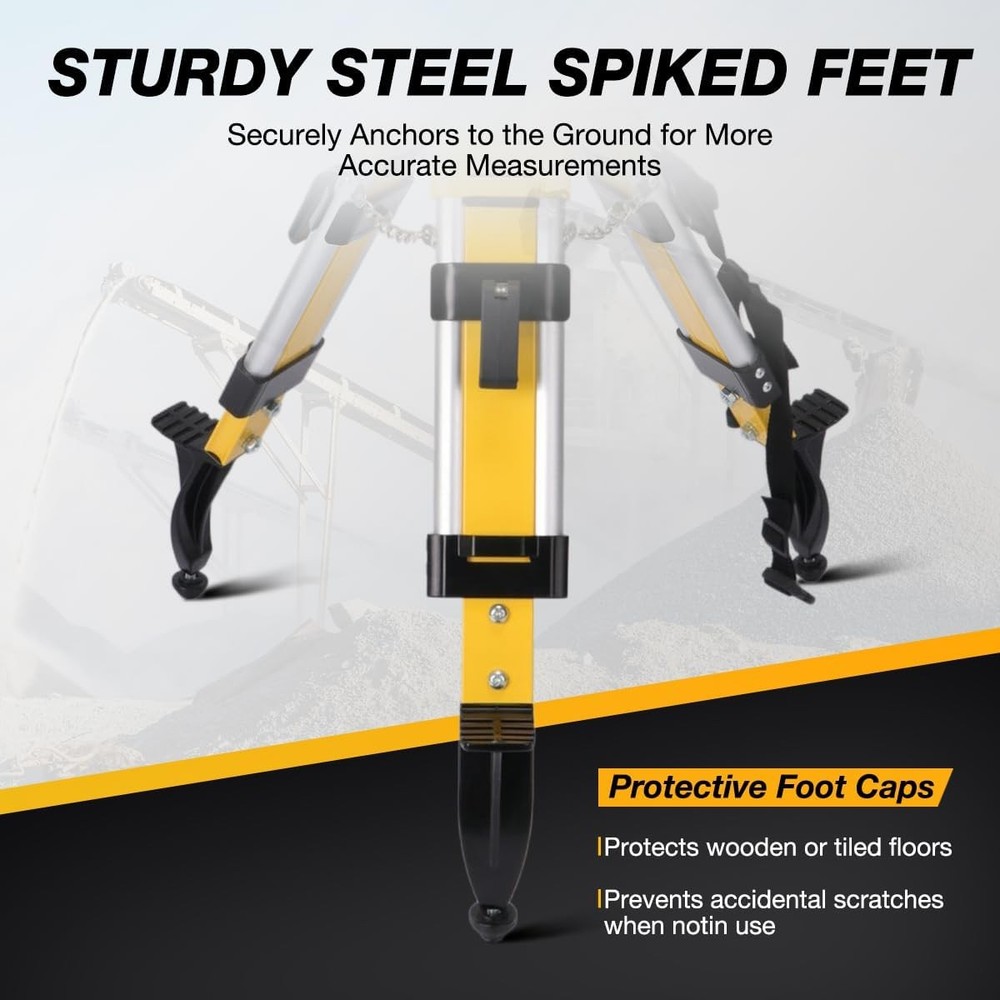 Elevator Tripod for Laser Level, Surveying Instruments With Adjustable Legs for