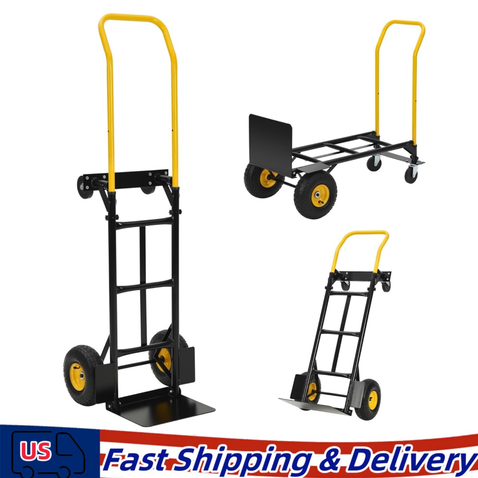 Industrial Hand Truck 800 lb Capacity Heavy-Duty Appliance Dolly