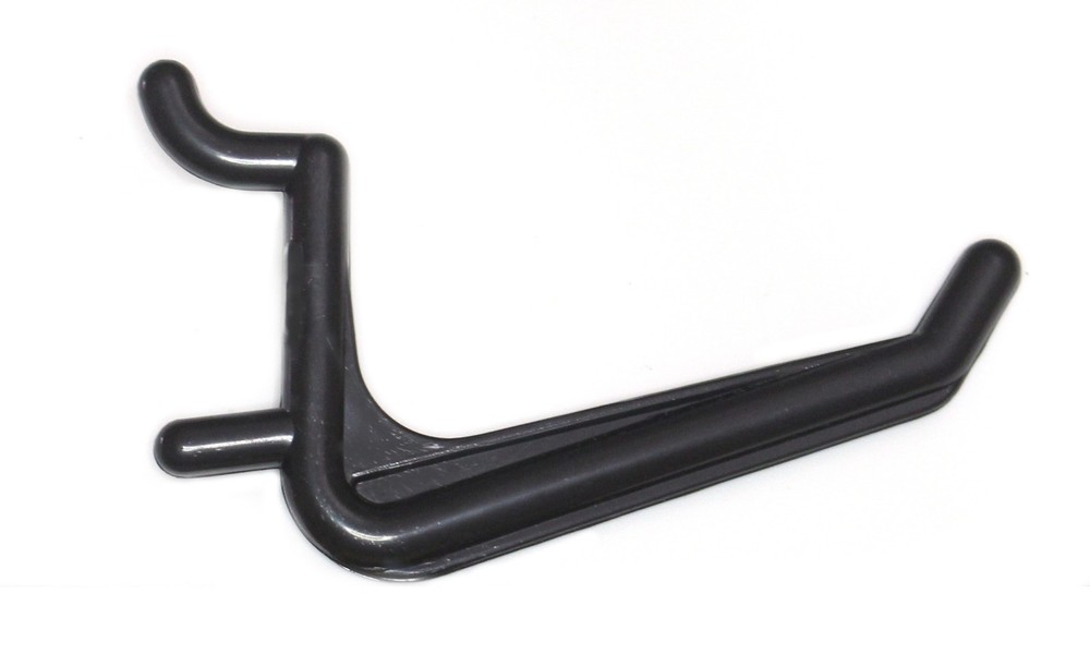 Plastic JUMBO Black L HOOK Peg Board Kit Tool Storage Craft Hooks Pick A Pack