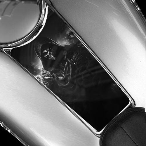 SKELETON SKULL REAPER Tank Dash Panel Insert Fits Electra & Road Glide 98 - 07