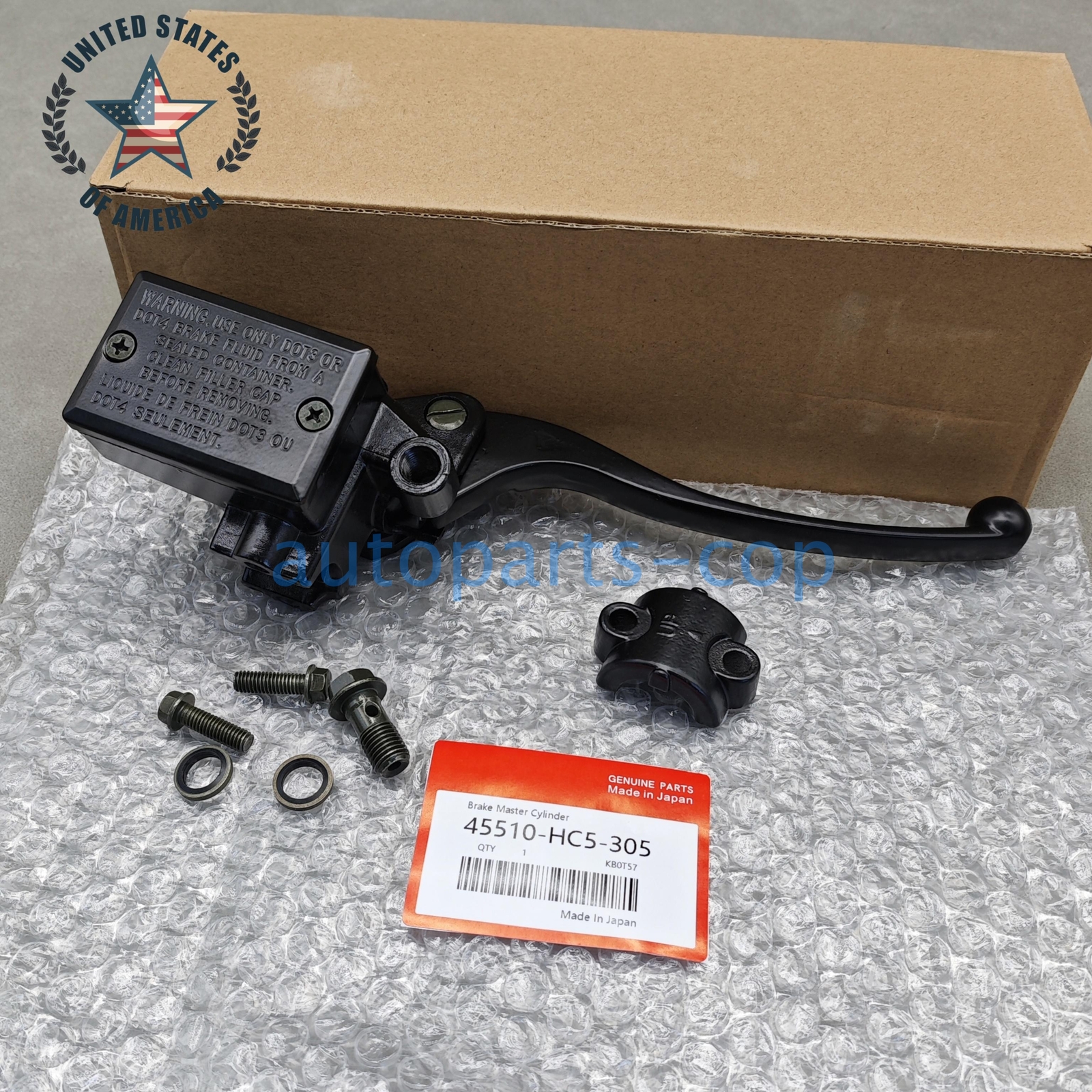 OEM 7/8" Front Brake Master Cylinder For Honda FourTrax 300 TRX300 1988-2000 USA