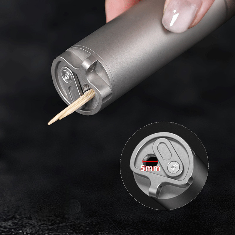 Waterproof Titanium Medication Pill Container Box Bottle Case Keychain Holder