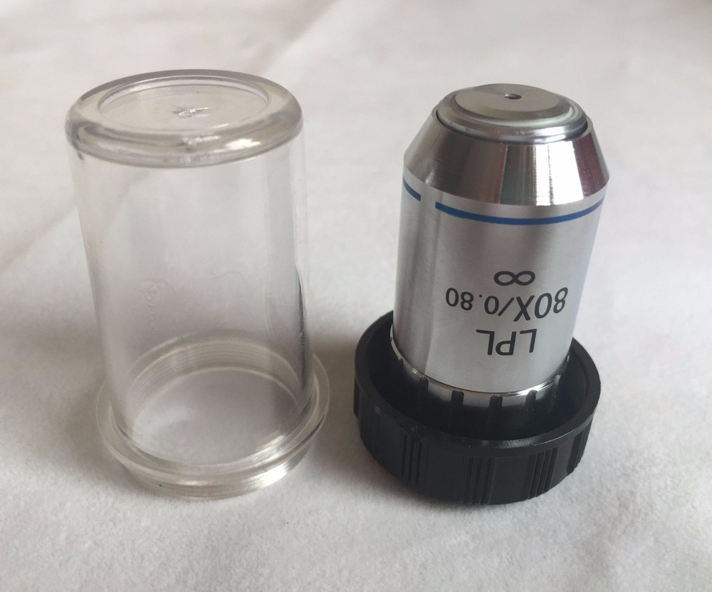 New Metallurgical Microscope INFINITY PLAN Achromatic Objective 80X Long Lens