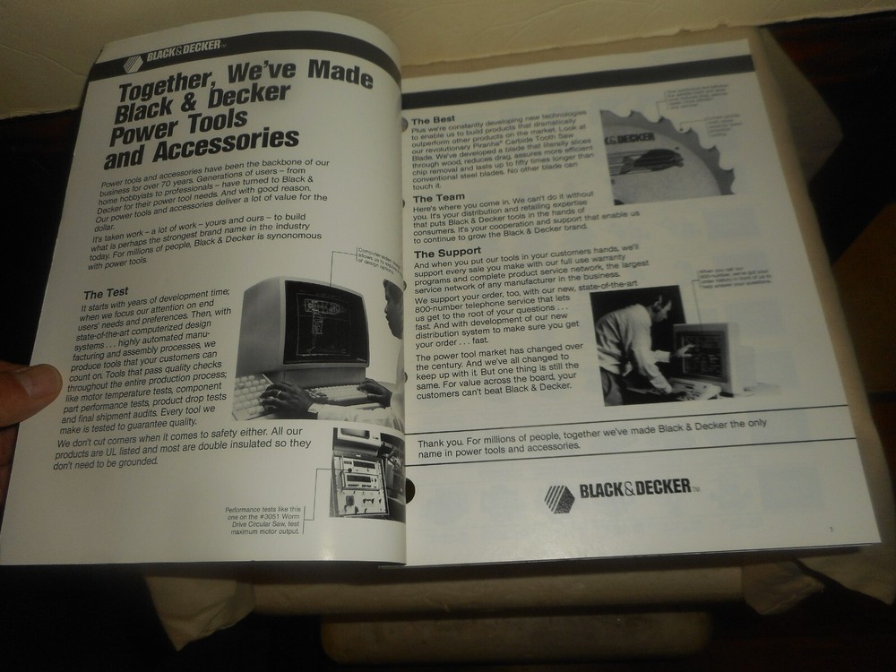 BLACK & DECKER Catalog 1987-88 Power Tools & Accessories 225 pages