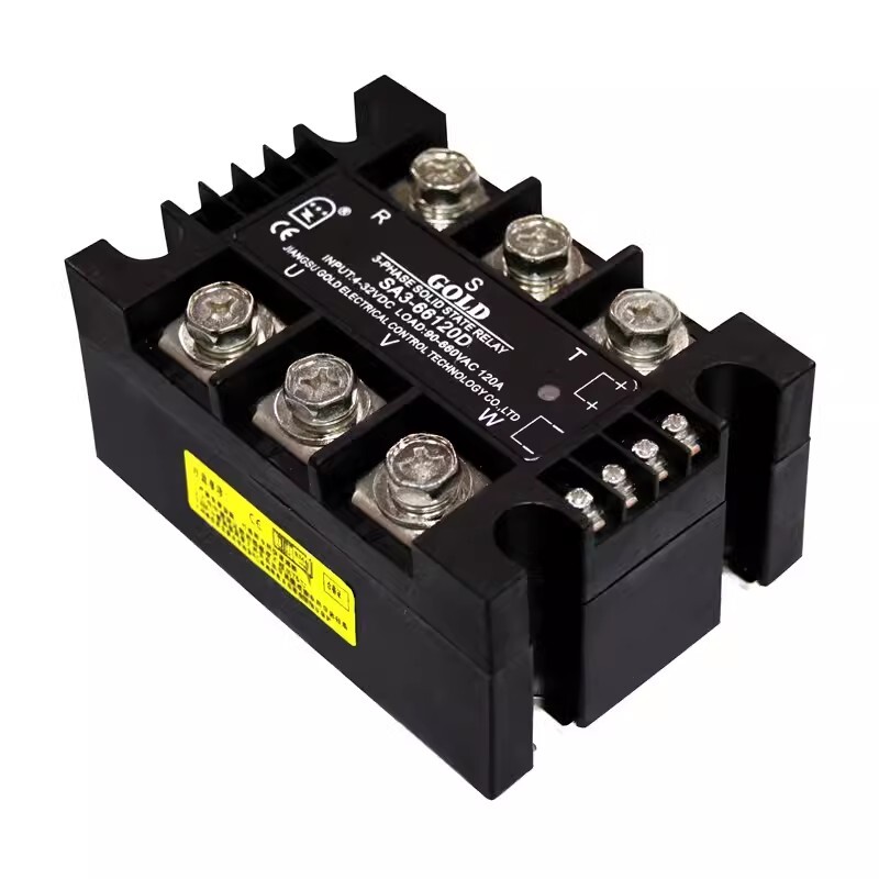 GOLD 3-phase Solid-state Relay SA3-66120D DC Controlled AC 120A