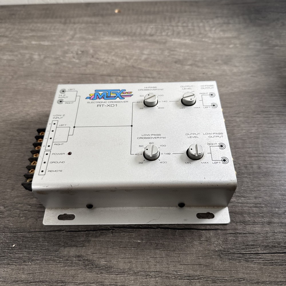 MTX RT-X01 2-Way Electronic Crossover