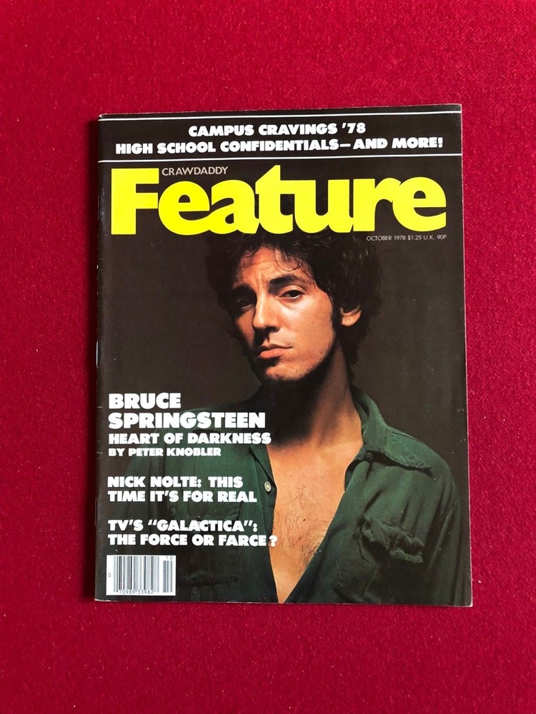 1978, Bruce Springsteen, "CRAWDADDY" Magazine (No Label)