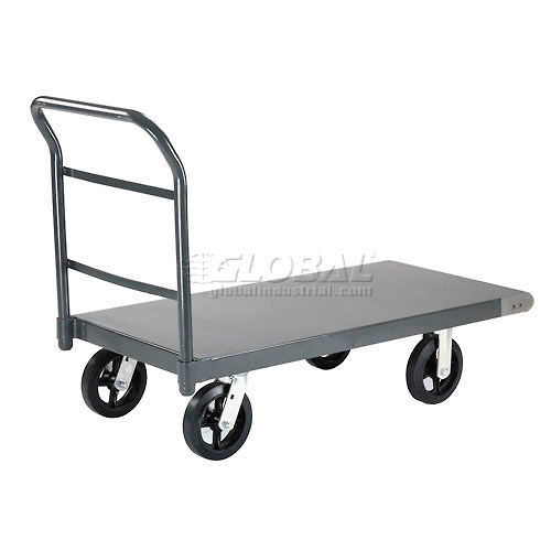 Platform Truck w/Steel Deck 8" Rubber Casters 60 x 30 2400 Lb. Capacity
