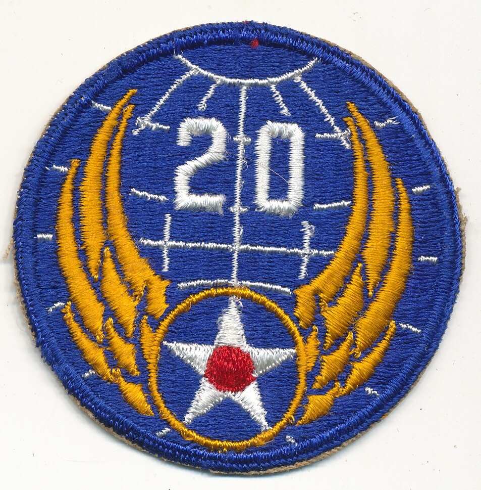 20th Air Force patch US Army Air Force USAAF real WWII make