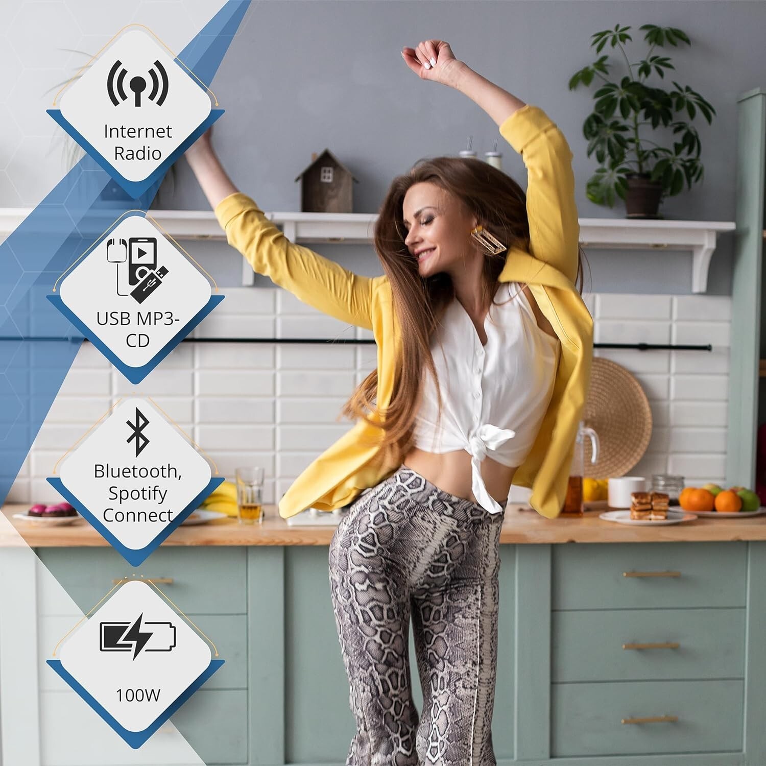 PHILIPS Tam8905 Music System with Internet Radio, Spotify, Bluetooth, Cd & USB