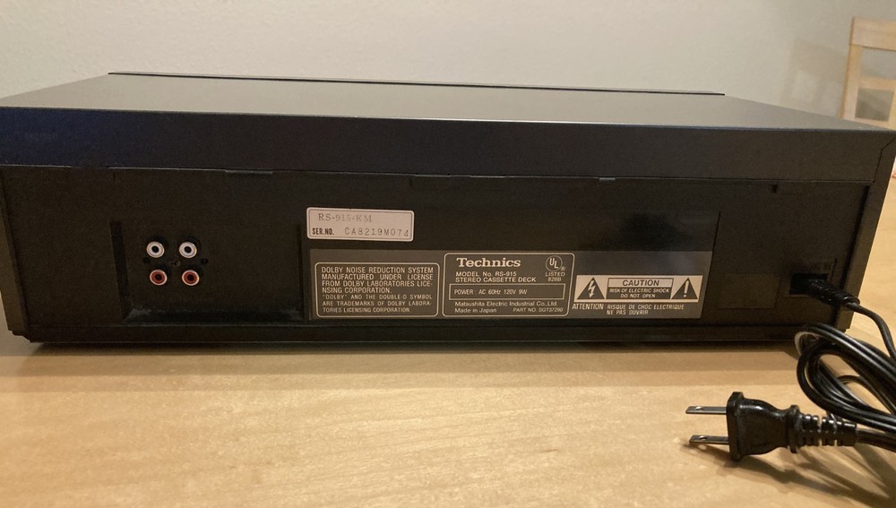 Technics RS-915 Stereo Cassette Deck Dolby Audio Recorder. Great shape