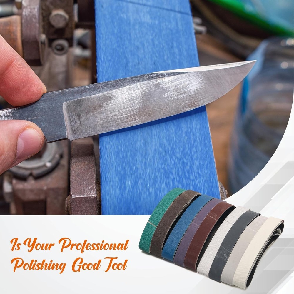 27Pcs 3/4" x 12" Replacement Kit for Work Sharp Knife, Grinding Belts for Too...