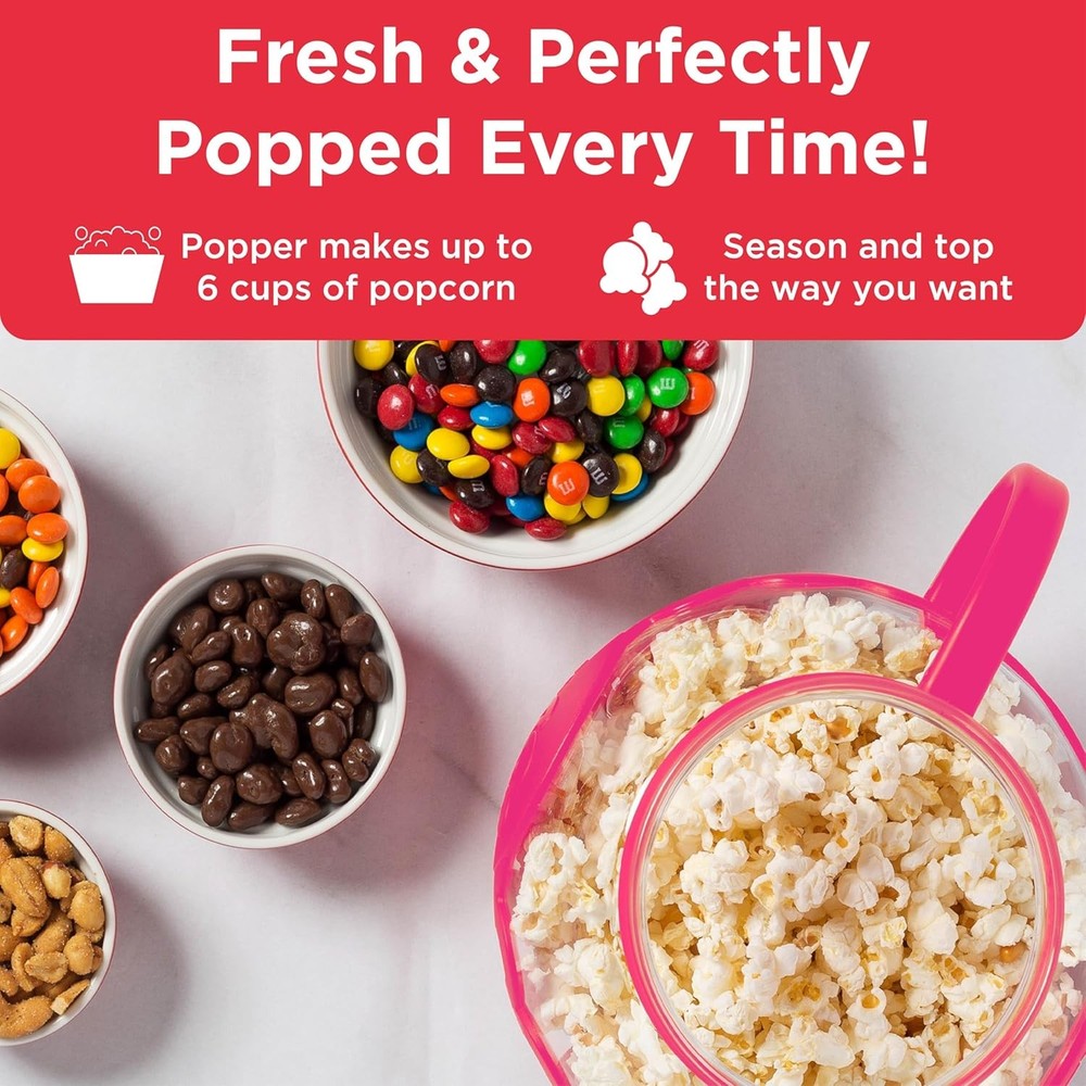 Ecolution Patented Micro-Pop Microwave Popcorn Popper with Temperature Safe