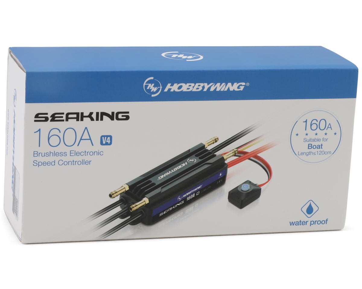 Hobbywing SeaKing 160A V4 Brushless Marine ESC [HWA30206200]