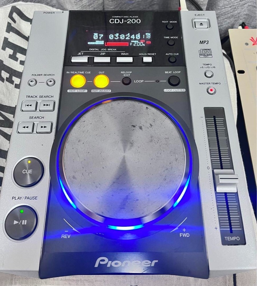 Pionner CDJ-200 DJ Turntable Player Controller Mix Loop CD Mp3 JUNK Power Only