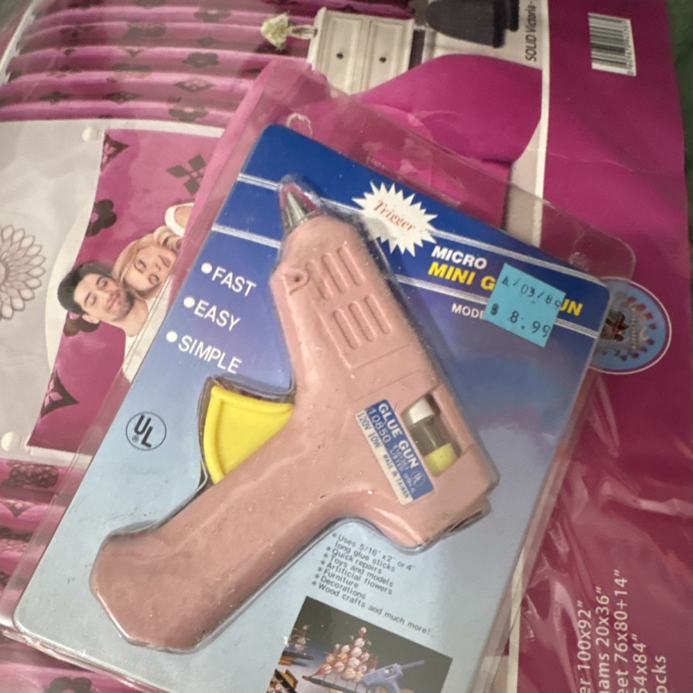 Micro Mini Glue Gun Pink UL Listed
