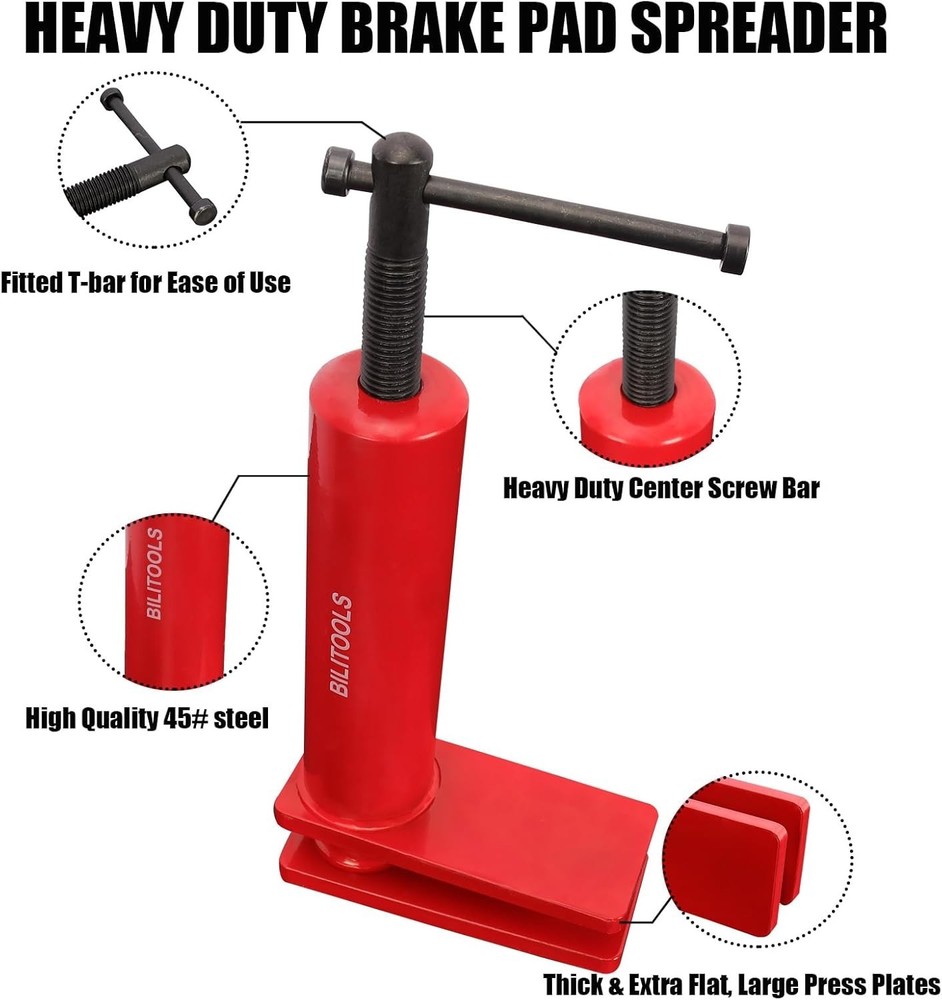 Brake Caliper Compression Tool, Universal Heavy Duty Brake Piston Compressor ...