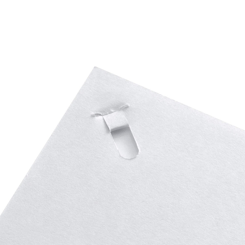 Plus Paper Clinch Compact Staple-Free Stapler Ivory White