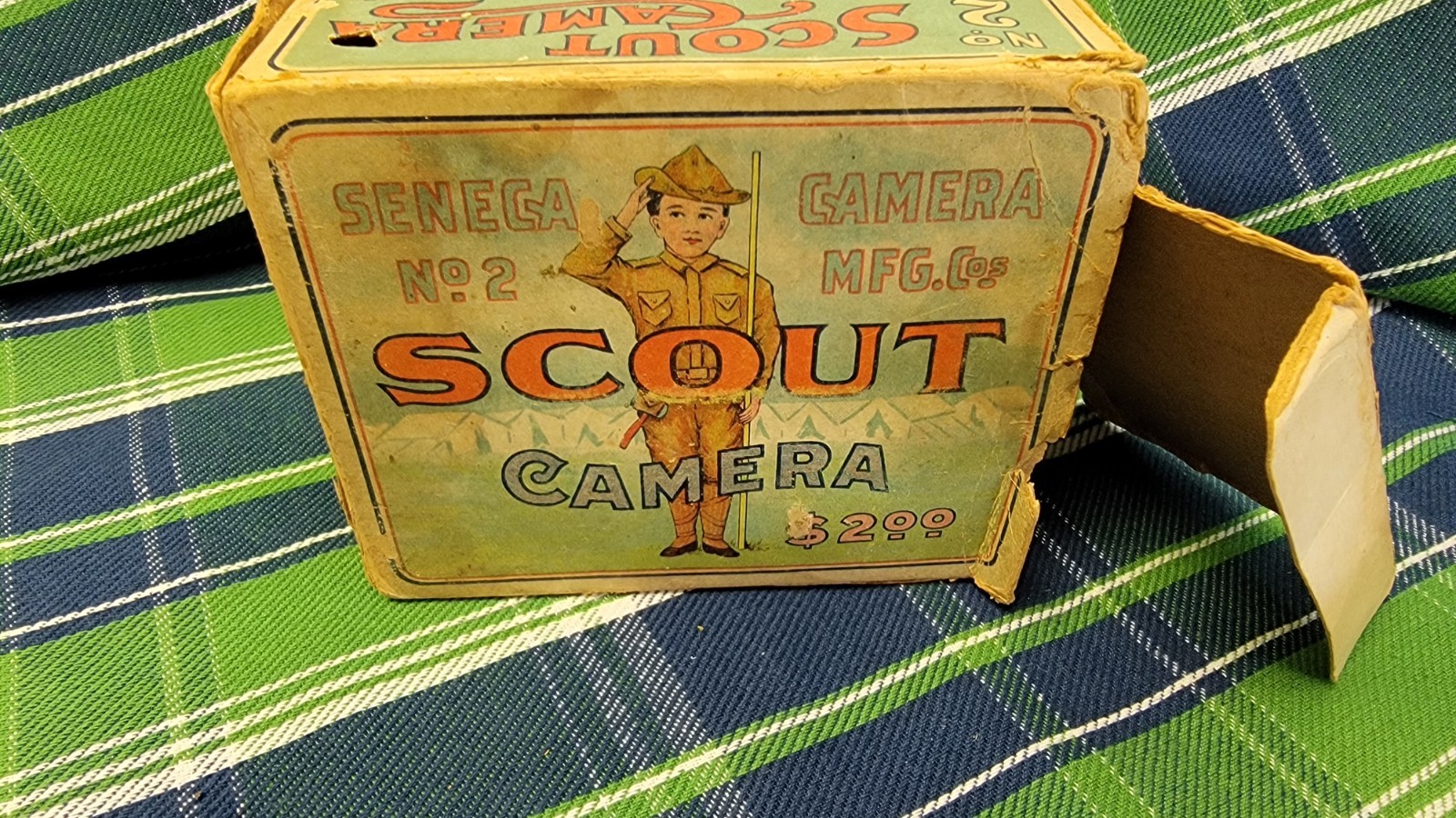 Vintage Seneca No. 2 Scout Camera in Original Box And Manual