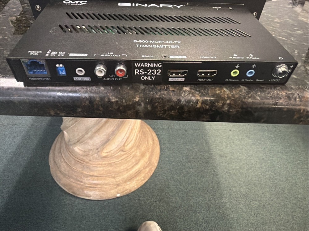 BINARY 900 Series 4K Media over IP Transmitter: B-900-MOIP-4K-TX