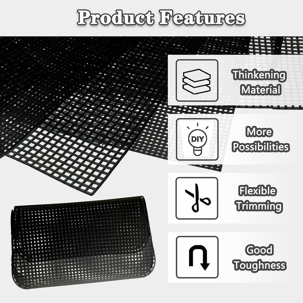Plastic Mesh Canvas Sheets 5 Pieces 7 Count Mesh Canvas Sheets For Embroidery