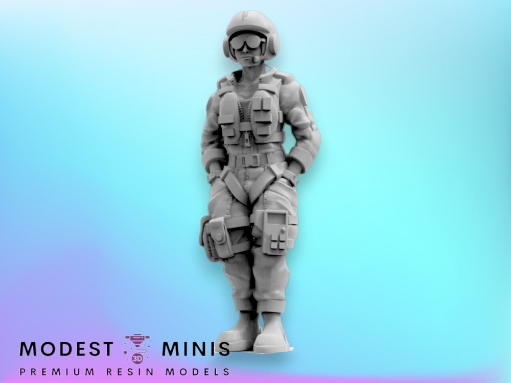 Colonial Space Fighter Pilot Nicole - Sci Fi Alien Predator Mini | Papsikels