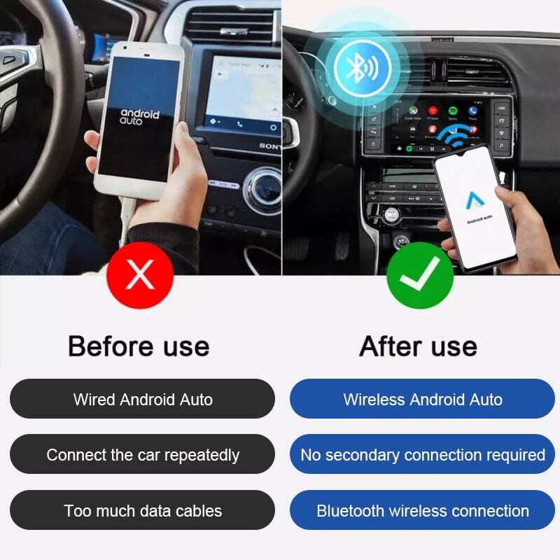 USB Wireless CarPlay Adapter For Android Auto Wireless Carplay Dongle Plug Play