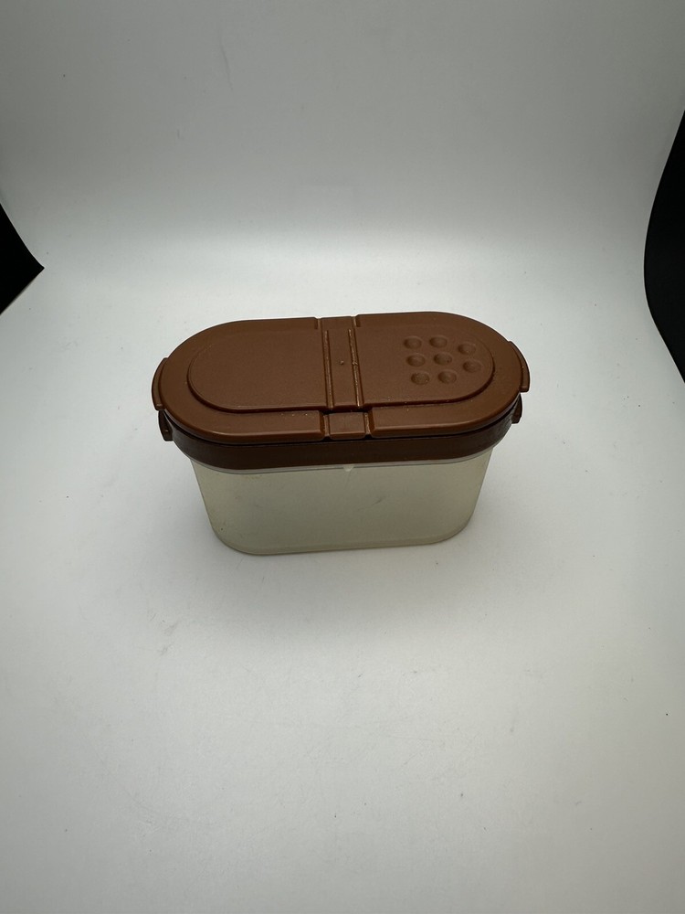 Tupperware Spice Shaker Modular Mates Container small w/brown Lid