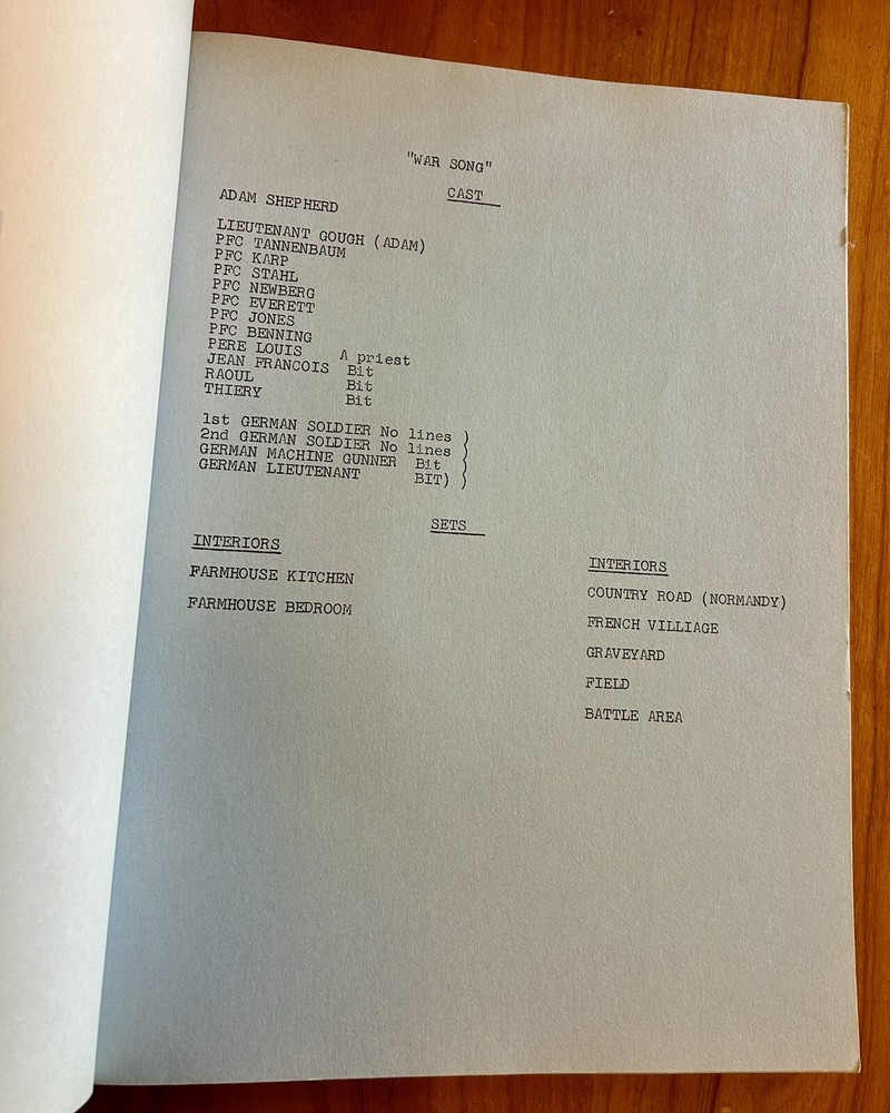 The Lloyd Bridges Show Original TV Script